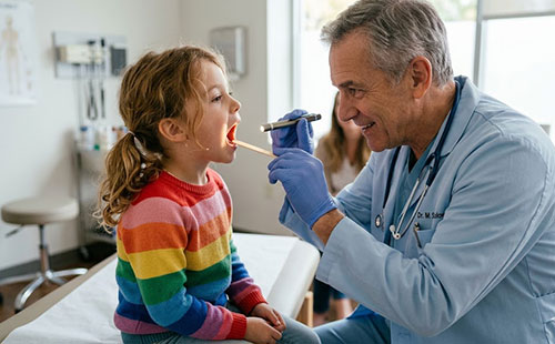 дети болит горло